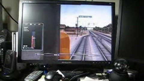 RailDriver Cab Controller demo with Rail Simulator