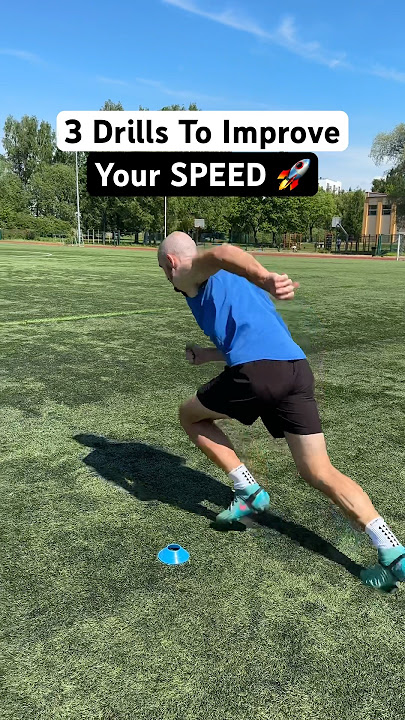 3 Drills To Improve Your SPEED ⚡️ #soccer #football #youtubeshorts