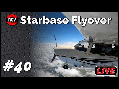 Starbase Flyover Live During SpaceX's Flight 13 Launch