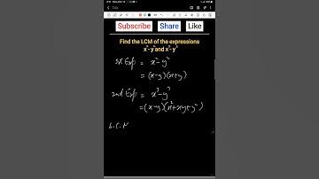 LCM of Algebraic Expressions | Easy Step-by-Step Method #learnmath  #maths #mathstricks #algebra