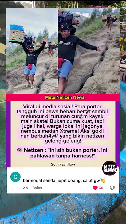 Viral! Aksi 'Nge-Drift' Porter Gunung Bikin Melongo! #shortvideo #viral #trending