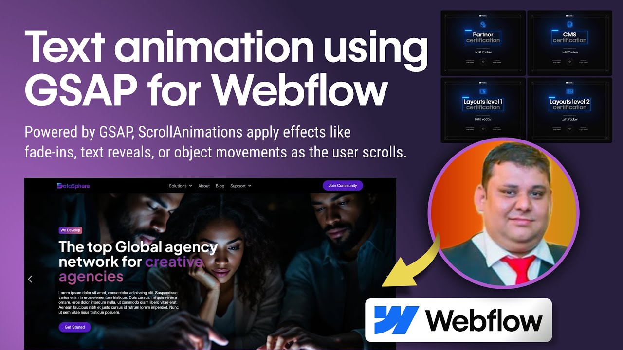 GSAP ScrollTrigger Tutorial | Smooth Scroll Animations & Text Reveal Effects