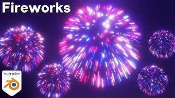 Creating Fireworks for New Years 🎆 (Blender Tutorial)