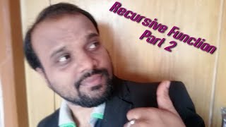 Std 10 User defined method (Function recursive part 2)