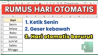 Cara Membuat Hari Otomatis di Excel Cara Membuat Hari Otomatis di Excel