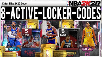 8 *ACTIVE* FREE LOCKER CODES 2K20! FREE PINK DIAMOND & DIAMONDS, PACKS, TOKENS & MT! (NBA2K20)