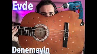 Matkap Ve Gitar Delik Deşik - Tehli̇keli̇ Deney