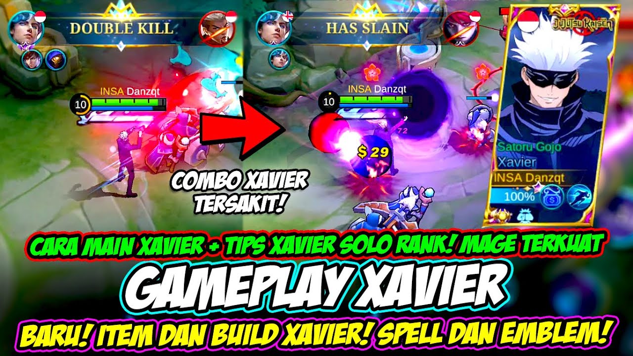 ITEM & BUILD XAVIER 2023 CARA MAIN XAVIER + COMBO XAVIER TUTORIAL