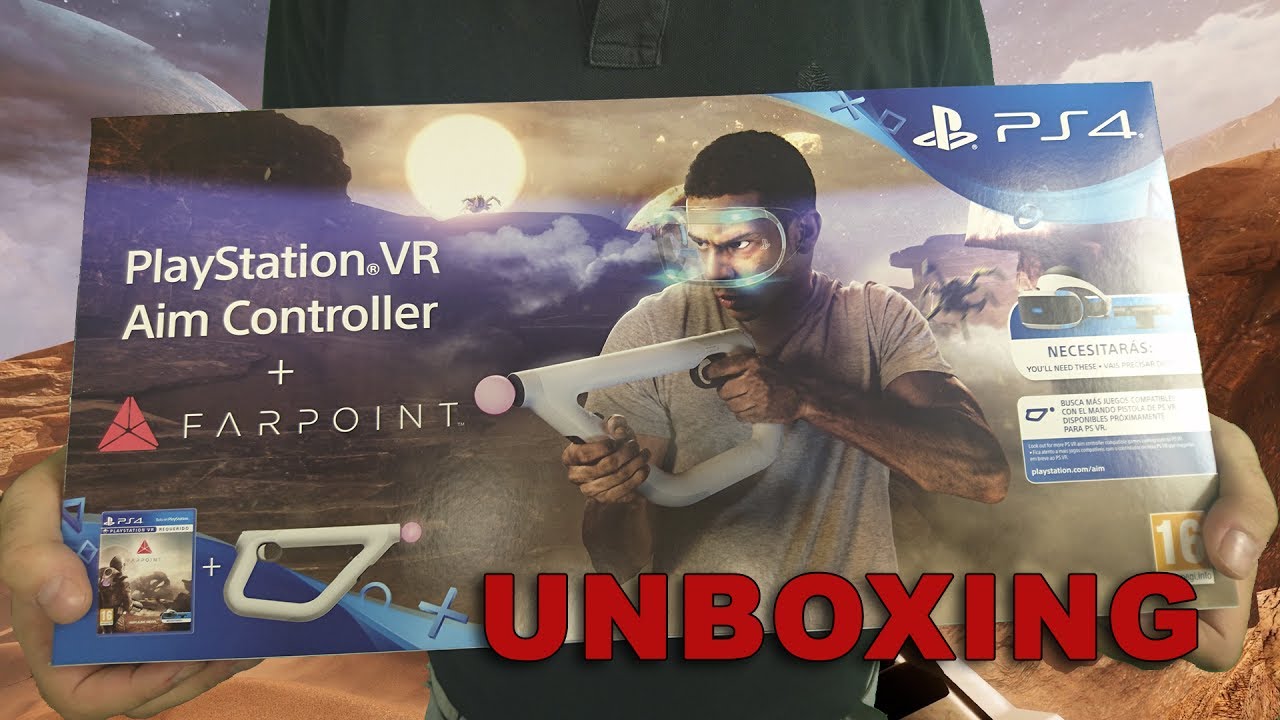 UNBOXING Playstation VR Aim Controller + Farpoint VR_JUEGOS - YouTube