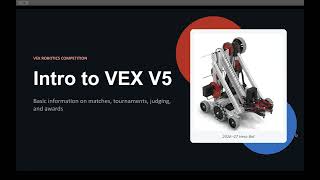 Full Introduction to the VEX V5 Robotics Competition Guide