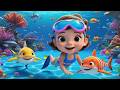 Little Shark’s Ocean Dance 🦈🌊 | Fun Sea Animal Song for Kids | Nursery Rhyme Dance Adventure