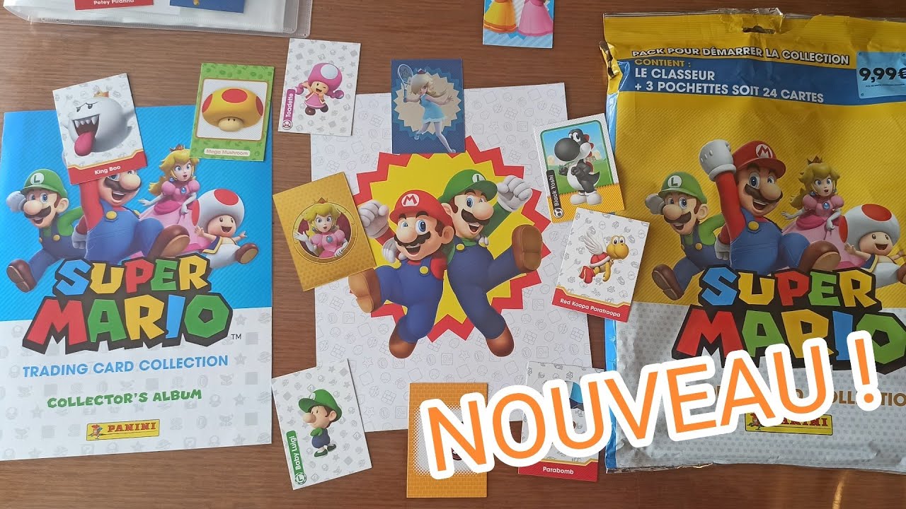 💥 NOUVEAU ! COLLECTION PANINI SUPER MARIO - UNBOXING CLASSEUR + 3 BOOSTERS