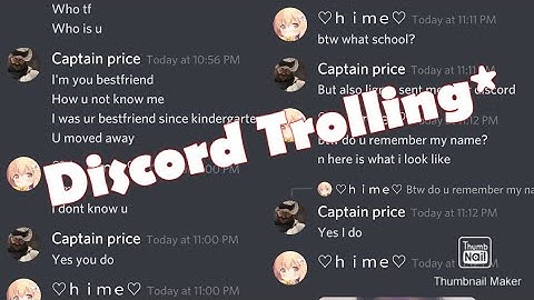 *Discord trolling* Part 1
