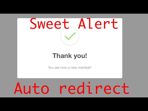 แจกโค้ด Sweet Alert Automatically Redirecting ไม่ต้องคลิก OK !!