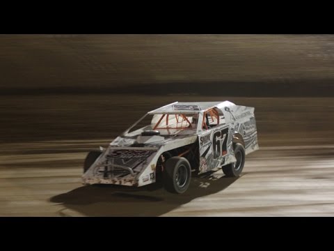 2015 Skyline Speedway AMRA Modifieds heat race - Keith Bills wins, Andy ...