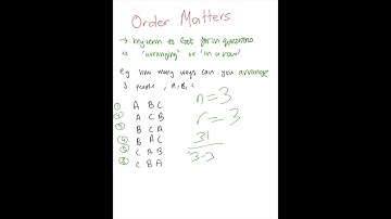 IGCSE Add Maths - Permutation Theory