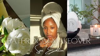 BATHROOM MAKEOVER: How to style your Bathroom | Spa Inspired Edition| Amazon finds & More