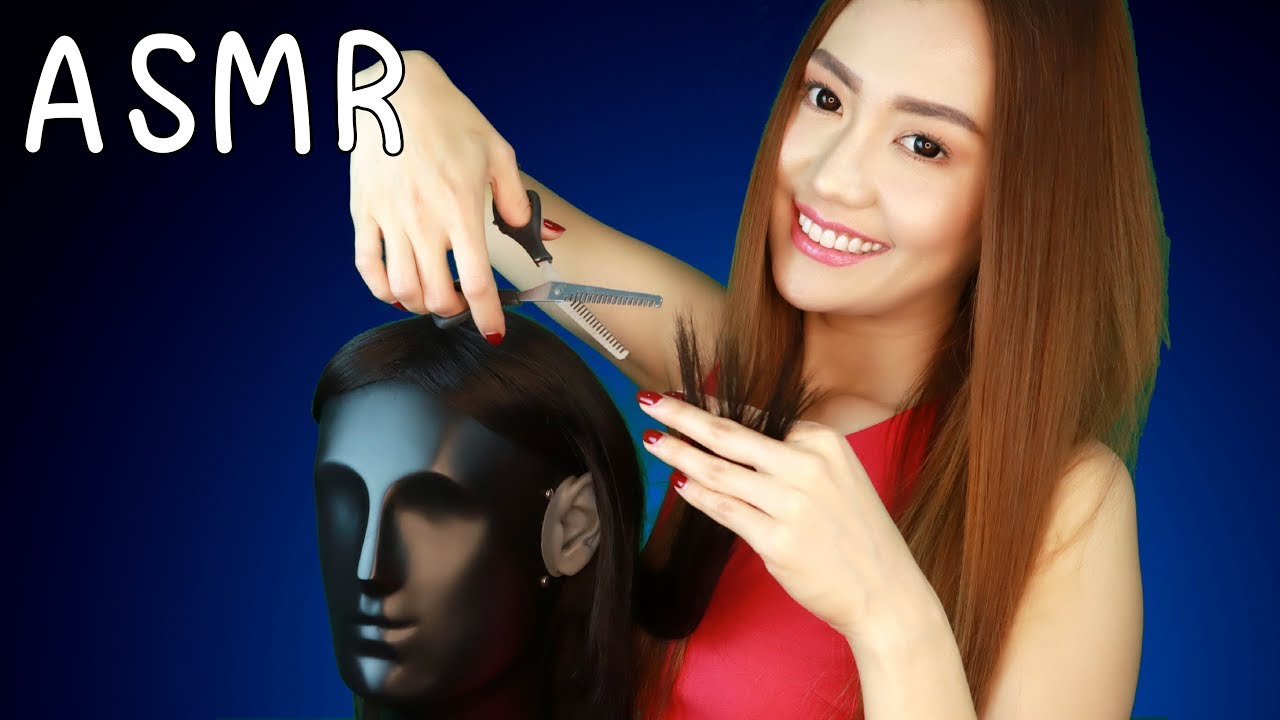 Asmr Haircut Roleplay Binaural Scissors Comb Hair Stretcher ️asmr ไทย ตัดผม แตกปลาย หนีบผม 3