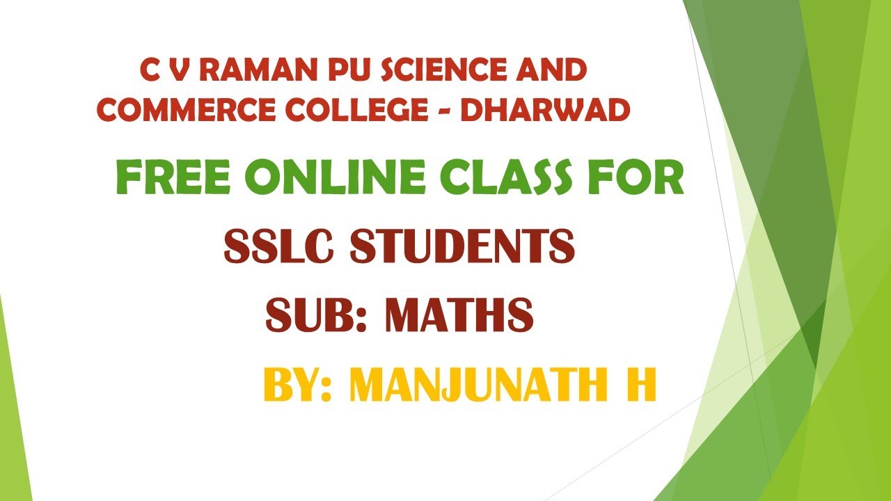 C V RAMAN PU SCIENCE AND COMMERCE COLLEGE, DHARWAD