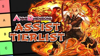 KingIsAQT's ANIME DIMENSIONS ASSIST TIERLIST (UPDATE 13)