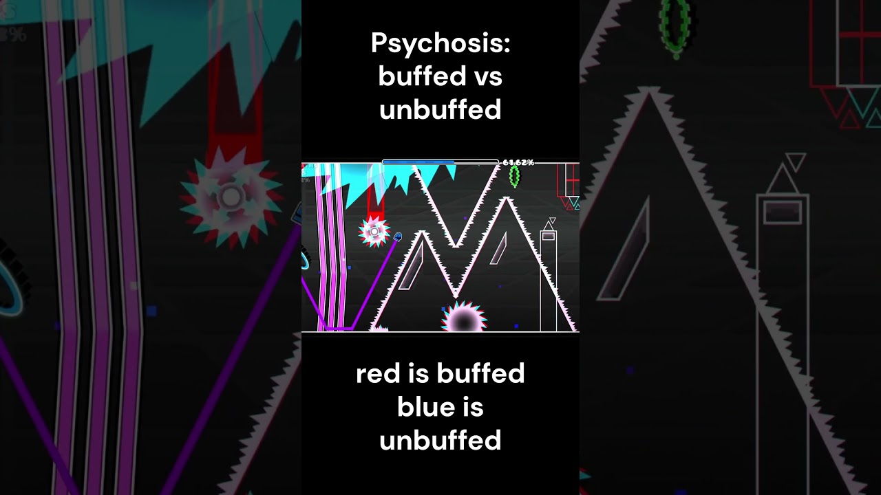 psychosis unbuffed vs buffed