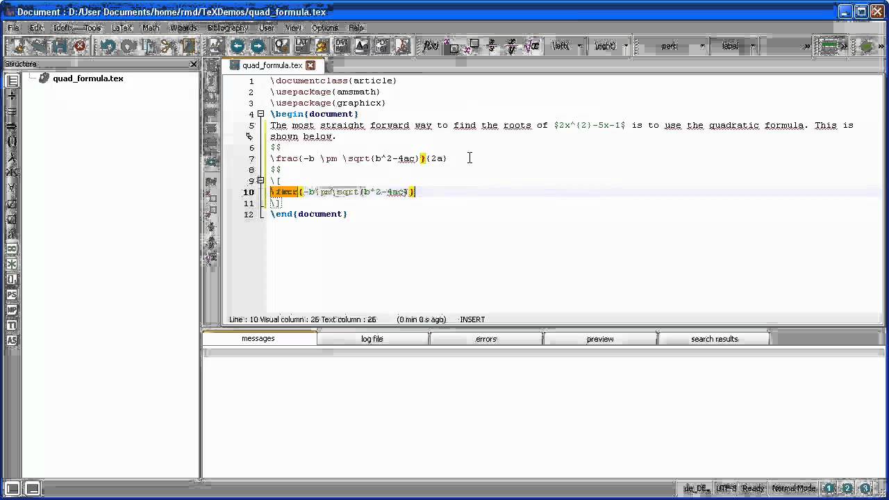 LaTeX: Displaying Mathematical Text - YouTube