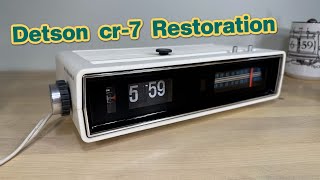 Detson Cr-7 Flip Clock Radio Restoration