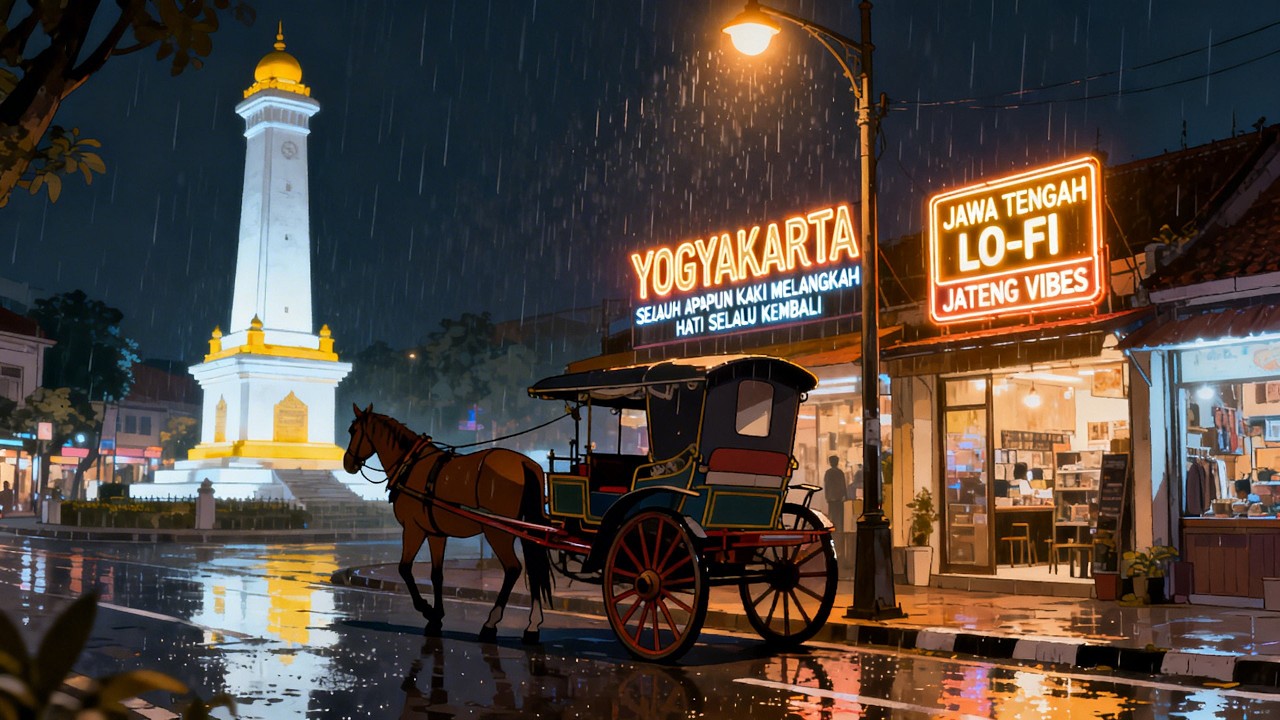 JOGJA LO-FI: Rindu Malioboro | Lagu Nostalgia & Rain Ambience Yogyakarta Vibes | JAWA TENGAH LO-FI