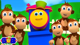 five little monkeys baby shark more preschool rhymes kindergarten videos