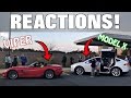 Driving The Viper & Model X In A School Parade... Hilarious Reactions!