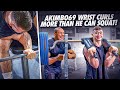 Akimbo69 wrist curls more than he can squat