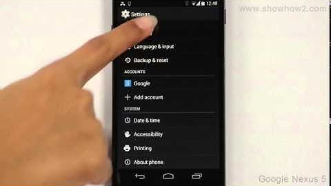 Google Nexus 5 - Disable Screen Lock With Pin
