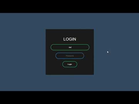 Animatade  login  with only  html and css. eazy way to learn.