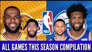 LAKERS vs SIXERS 2019 - 2020\/ All games this Season\/ Nba Highlights