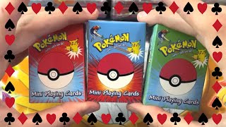 Opening Pokemon Mini Playing Cards from 1999!