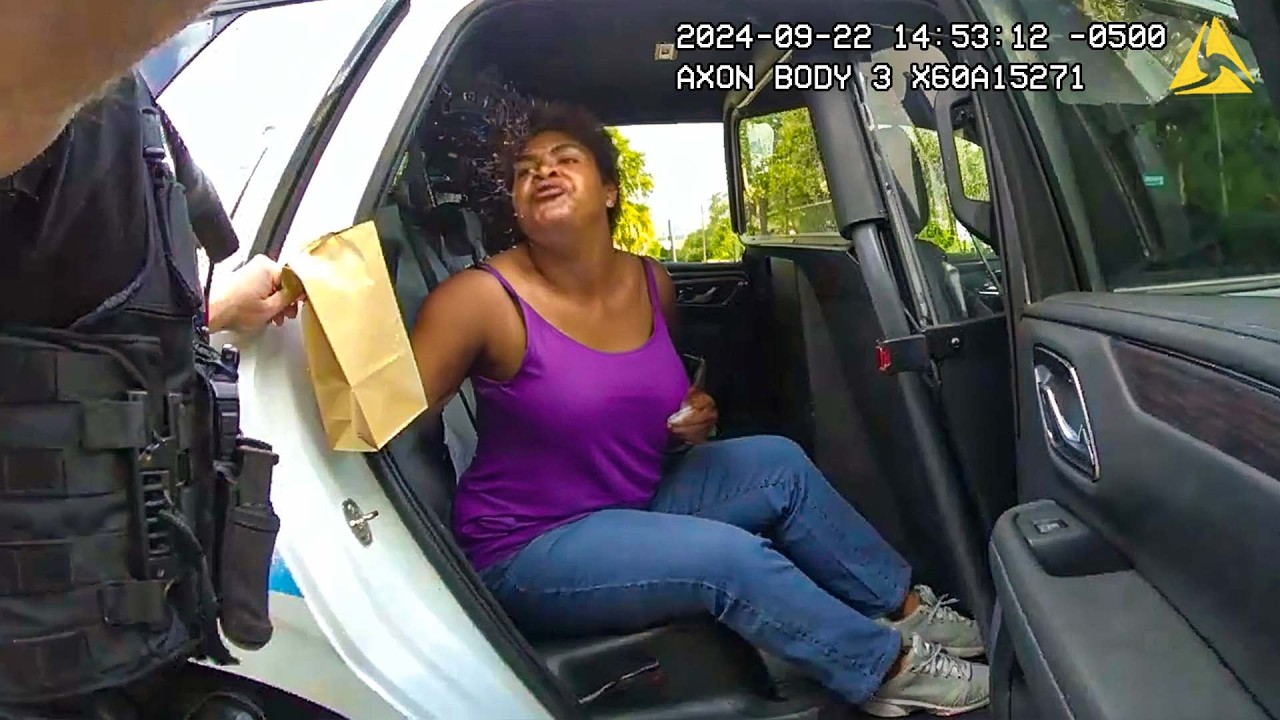 "Naked" Woman Goes Berserk On Cops