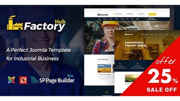 Factory HUB - Industry / Factory / Engineering and Industrial Business Joomla Template |