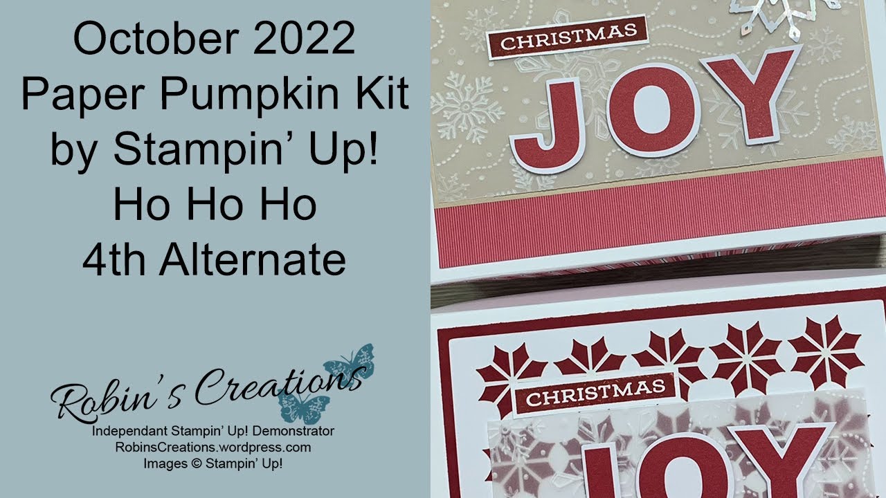 October 2022 Paper Pumpkin - Ho Ho Ho - 4th Alternate - YouTube