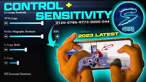 Synzx sensitivity & control code 2023 | Synzx sensitivity code pubg/bgmi (New 2.5update)