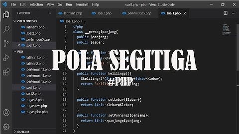 PHP|membuat pola segitiga terbalik mudah