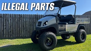 5 NEW UPGRADES & ILLEGAL PARTS | CARRYALL 500 UTILITY GOLF CART
