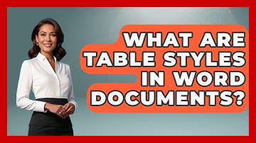 What Are Table Styles In Word Documents? - Docs and Sheets Pro