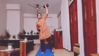 Morning yoga 🧘🏽 Day-62 with Habuild#yoga #india #exercise