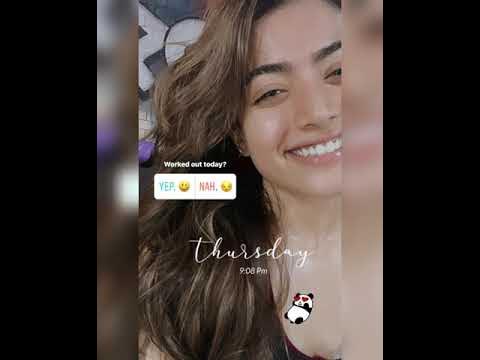 Rashmika recent stories in Insta 💫 Puspha Srivalli Song released 💘 ...