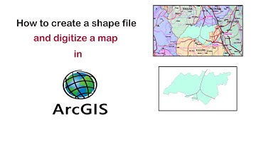 How to create a shape file and digitize a map in #ArcGIS || Step by step || aeishfaq