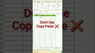 Stop Copy Paste ‼️ Combine Multiple Sheets Instantly #Shorts #Excel #ExcelTips #ShortsFeed