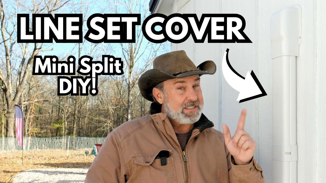 HOW TO Install Mini Split LINE SET COVER | DIY