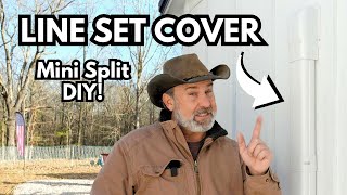 HOW TO Install Mini Split LINE SET COVER | DIY