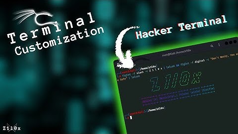 Make Your Kali Linux Terminal Like Black Hats