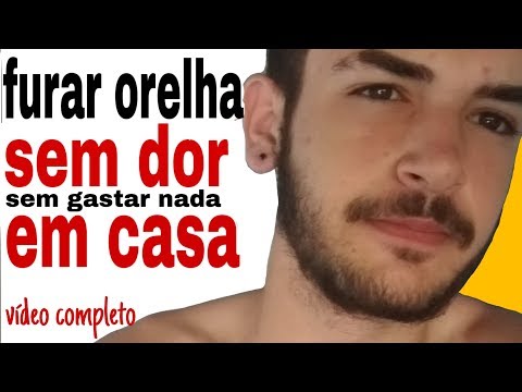 Como furar orelha em CASA , SEM DOR